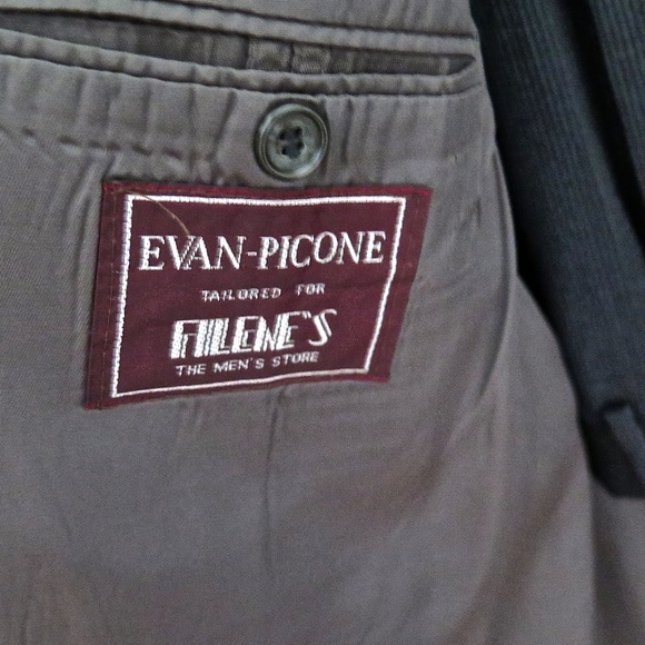 VTG Evan Picone Dark Gray Wool Suit - Picture 5 of 13